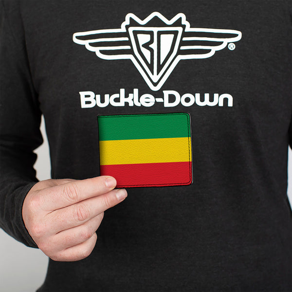 Buckle-Down Bi-Fold Wallet - Rasta