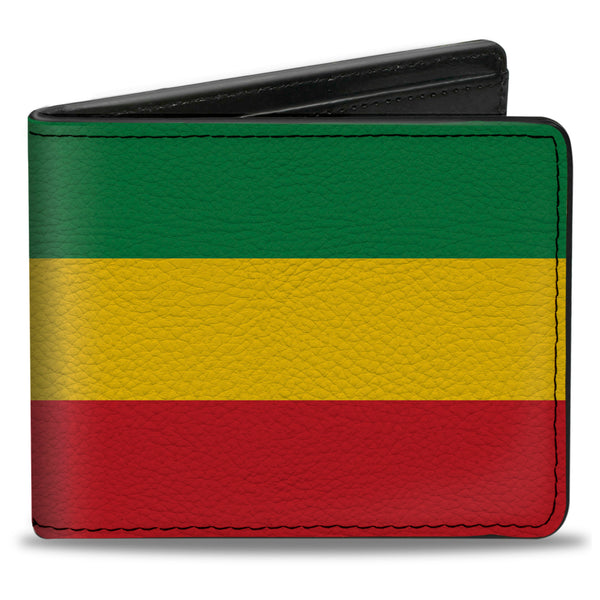 Buckle-Down Bi-Fold Wallet - Rasta