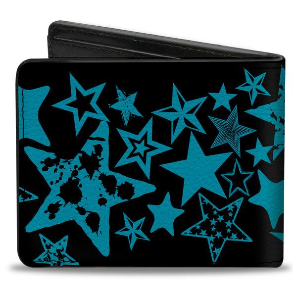 Buckle-Down Bi-Fold Wallet - Stargazer White Blue