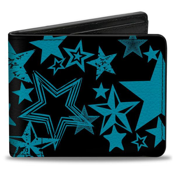 Buckle-Down Bi-Fold Wallet - Stargazer White Blue