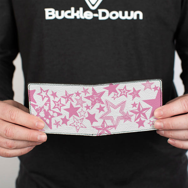 Buckle-Down Bi-Fold Wallet - Stargazer White Pink