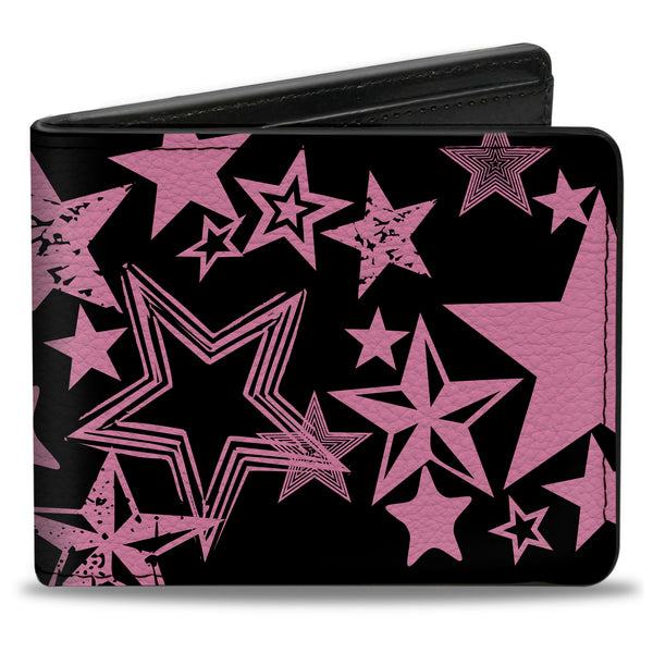 Buckle-Down Bi-Fold Wallet - Stargazer White Pink