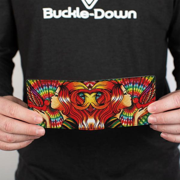 Buckle-Down Bi-Fold Wallet - Tattoo Johnny-Bird Kiss