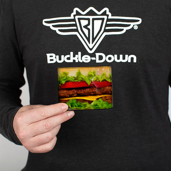 Buckle-Down Bi-Fold Wallet - Vivid Cheeseburger