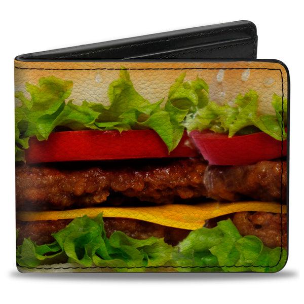 Buckle-Down Bi-Fold Wallet - Vivid Cheeseburger