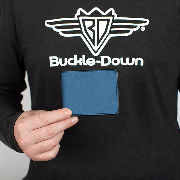 Buckle-Down Bi-Fold Wallet - Vivid Turquoise