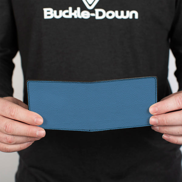 Buckle-Down Bi-Fold Wallet - Vivid Turquoise