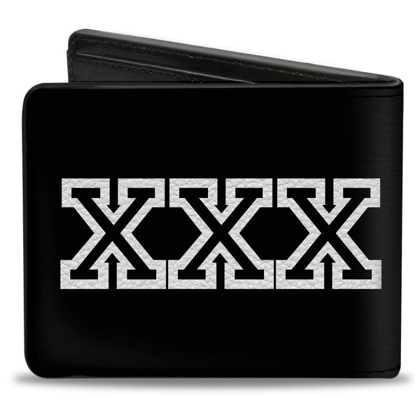 Buckle-Down Bi-Fold Wallet - XXX Black White
