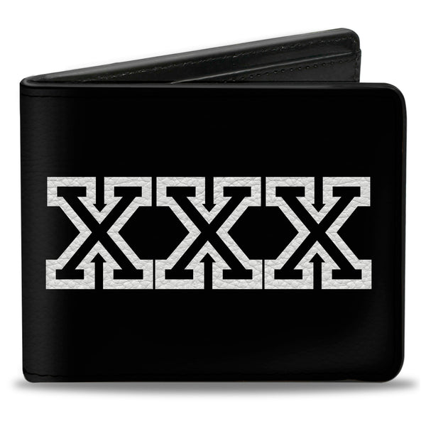 Buckle-Down Bi-Fold Wallet - XXX Black White