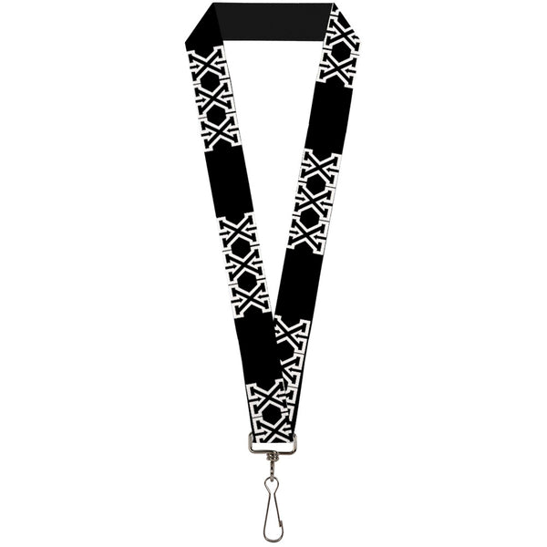 Buckle-Down Buckle-Down Lanyard - XXX Black/White