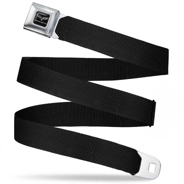 Buckle-Down C6 Seatbelt Belt - Black Webbing