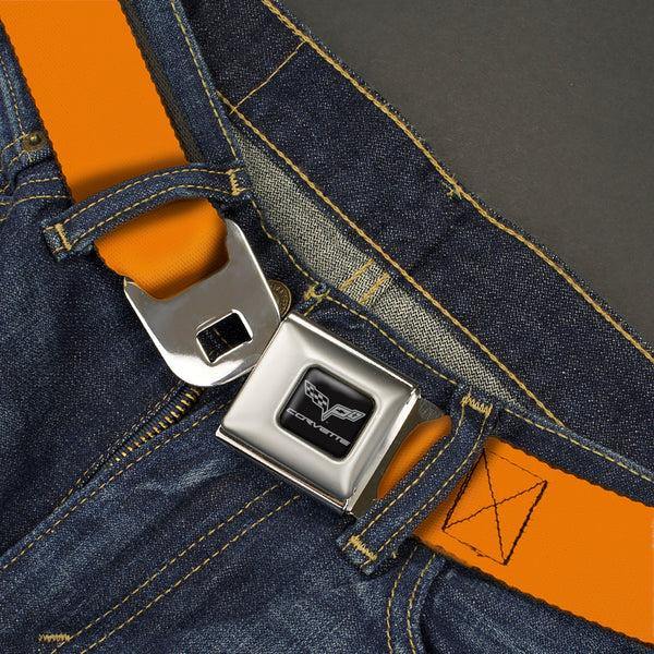 Buckle-Down C6 Seatbelt Belt - Orange Webbing