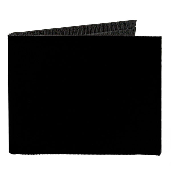 Buckle-Down Canvas Bi-Fold Wallet - Black