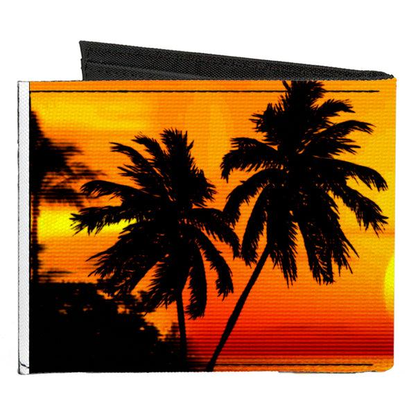 Buckle-Down Canvas Bi-Fold Wallet - Golden Sunset