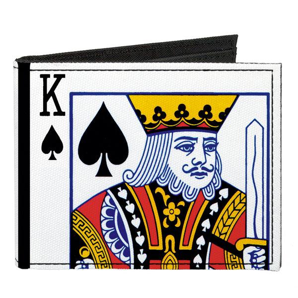 Buckle-Down Canvas Bi-Fold Wallet - King of Spades