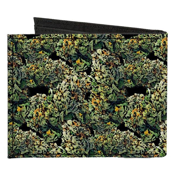 Buckle-Down Canvas Bi-Fold Wallet - Nuggets Stacked