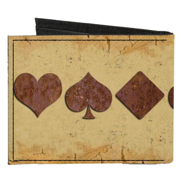 Buckle-Down Canvas Bi-Fold Wallet - Suits Tan Stone