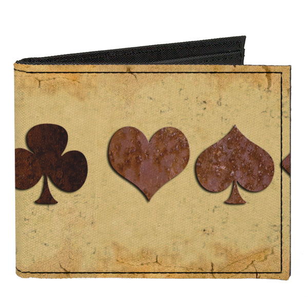 Buckle-Down Canvas Bi-Fold Wallet - Suits Tan Stone