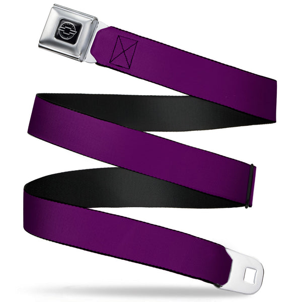 Buckle-Down Chevy Seatbelt Belt - Purple Webbing