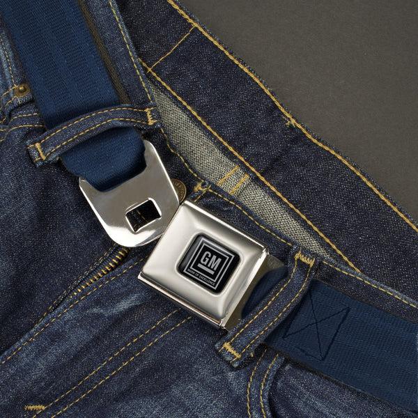 Buckle-Down GM Seatbelt Belt - Navy Panel Webbing