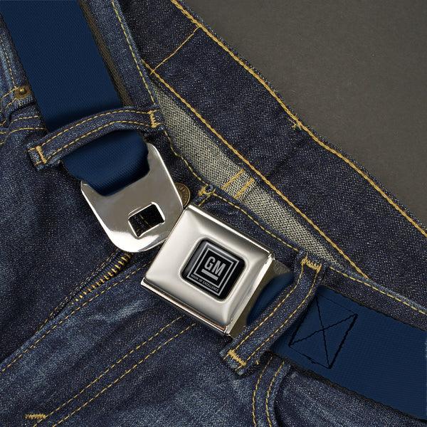 Buckle-Down GM Seatbelt Belt - Navy Webbing