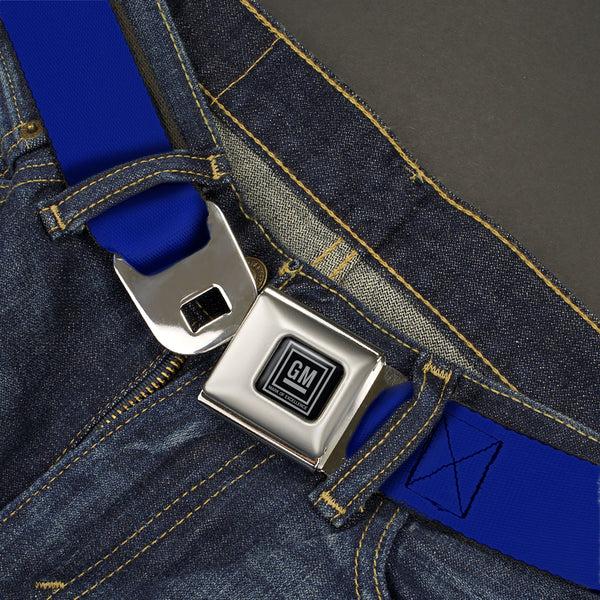 Buckle-Down GM Seatbelt Belt - Royal Webbing