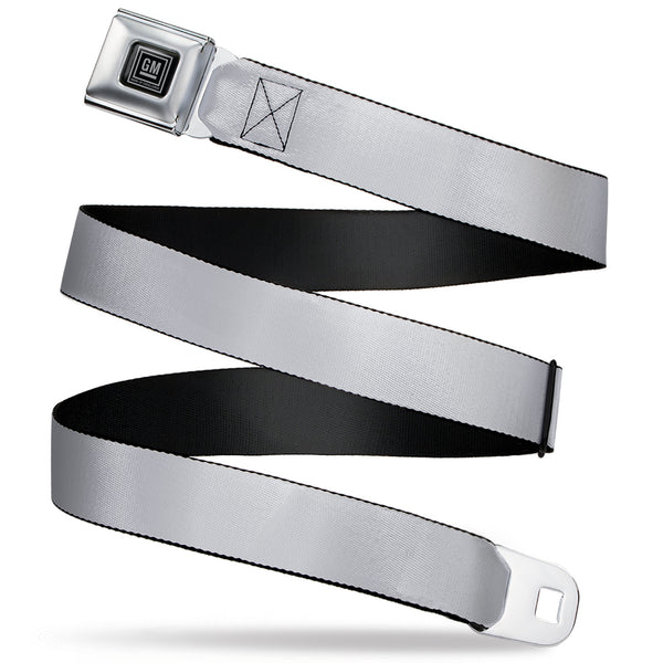 Buckle-Down GM Seatbelt Belt - Silver Webbing