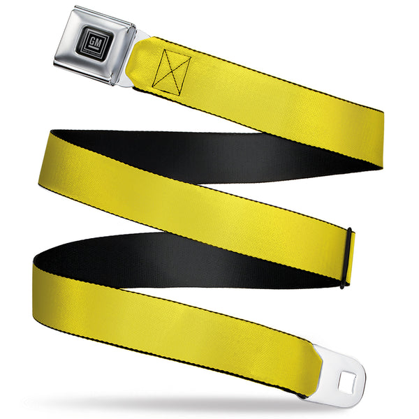 Buckle-Down GM Seatbelt Belt - Yellow Webbing