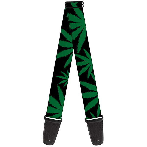 Buckle-Down Guitar Strap - Marijuana Leaf Close-Up Buckle-Down Guitar Strap - Marijuana Leaf Close-Up