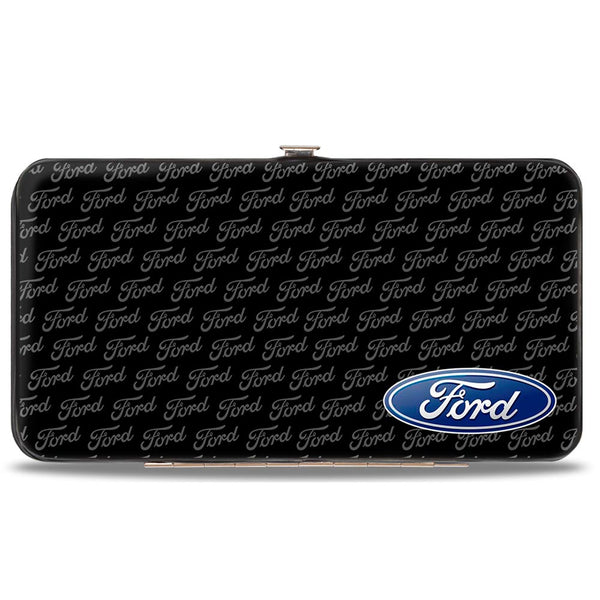Buckle-Down Hinged Wallet - Ford Oval CORNER w Text