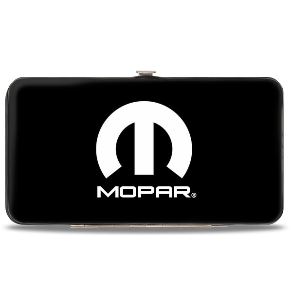 Buckle-Down Hinged Wallet - MOPAR Logo Black White