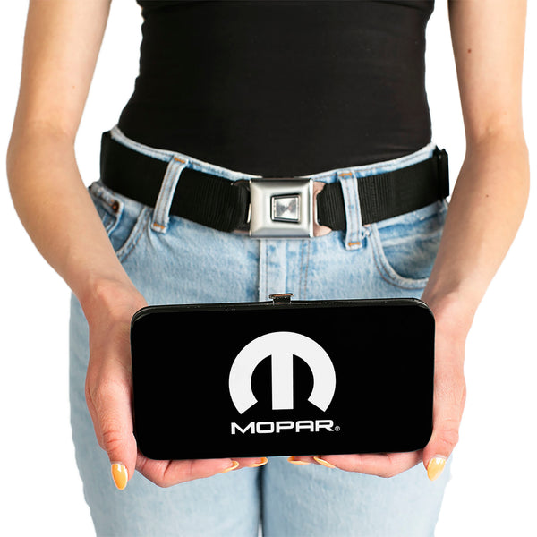 Buckle-Down Hinged Wallet - MOPAR Logo Black White