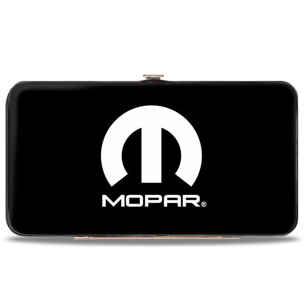 Buckle-Down Hinged Wallet - MOPAR Logo Black White