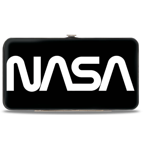 Buckle-Down Hinged Wallet - NASA Text Black White