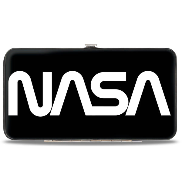 Buckle-Down Hinged Wallet - NASA Text Black White