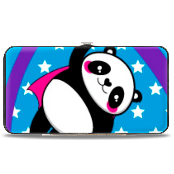 Buckle-Down Hinged Wallet - Pandas & Rainbows W Stars