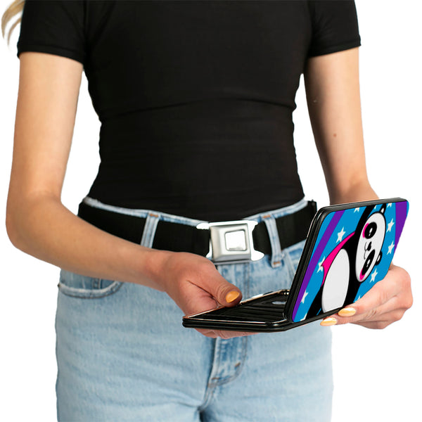 Buckle-Down Hinged Wallet - Pandas & Rainbows W Stars
