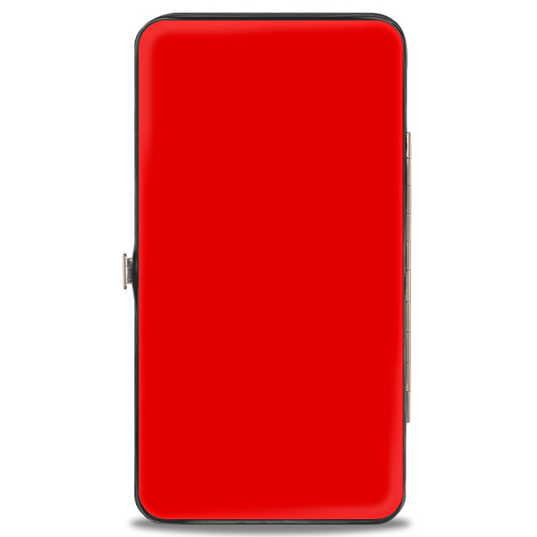 Buckle-Down Hinged Wallet - Plain Red