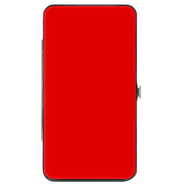 Buckle-Down Hinged Wallet - Plain Red