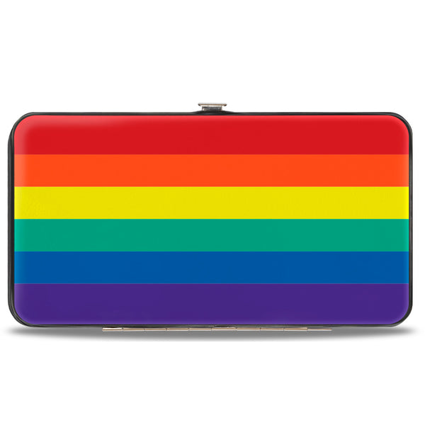 Buckle-Down Hinged Wallet - Rainbow Print