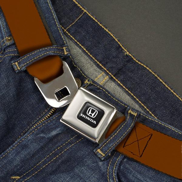 Buckle-Down Honda Seatbelt Belt - Brown Webbing