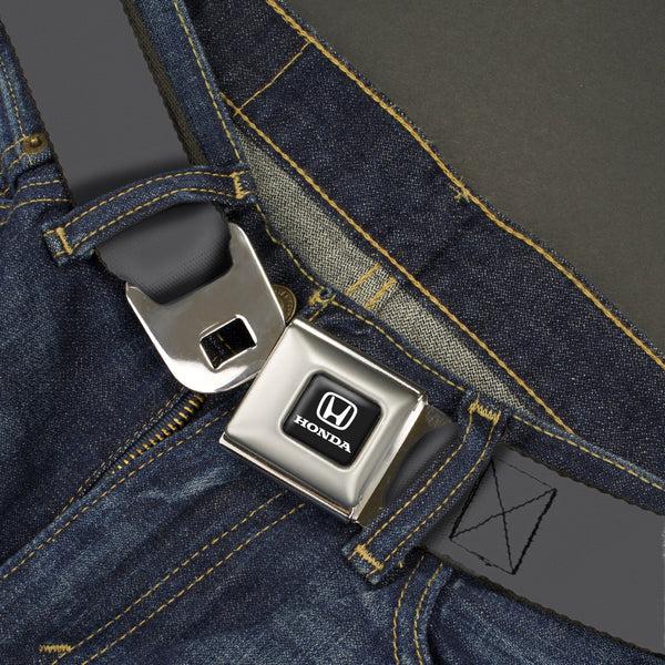 Buckle-Down Honda Seatbelt Belt - Charcoal Webbing