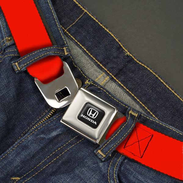 Buckle-Down Honda Seatbelt Belt - Red Webbing