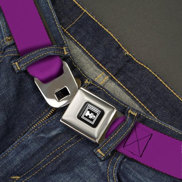 Buckle-Down Hummer H2 Seatbelt Belt - Purple Webbing