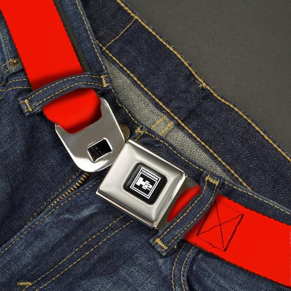 Buckle-Down Hummer H2 Seatbelt Belt - Red Webbing