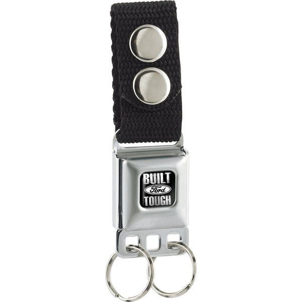 Buckle-Down Keychain - Built Ford Tough - Black