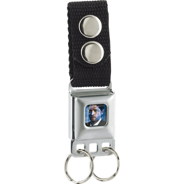 Buckle-Down Keychain - Supernatural Castiel Face