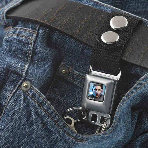 Buckle-Down Keychain - Supernatural Dean Face