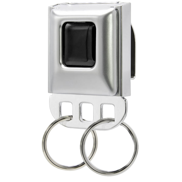 Buckle-Down Keyholder - Plain Black Full Color