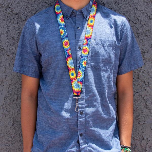 Buckle-Down Lanyard - 1.0" - 70's Tie Dye